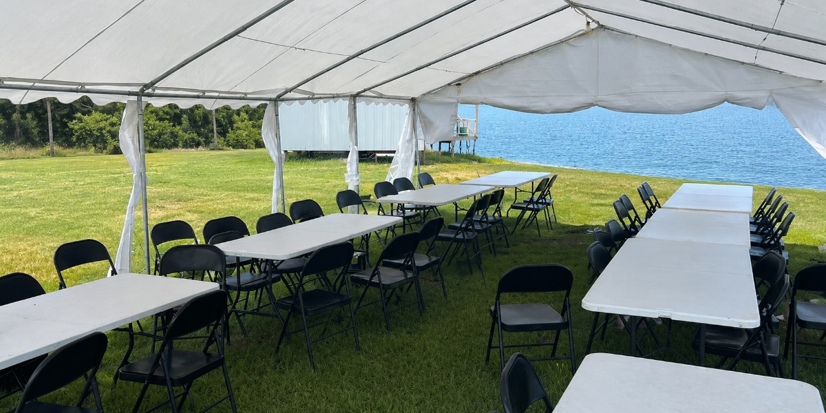 Wedding celebration at Lake Tenison